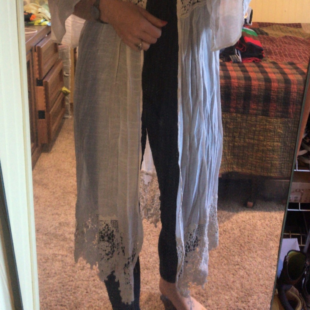 Long lacy cardigan